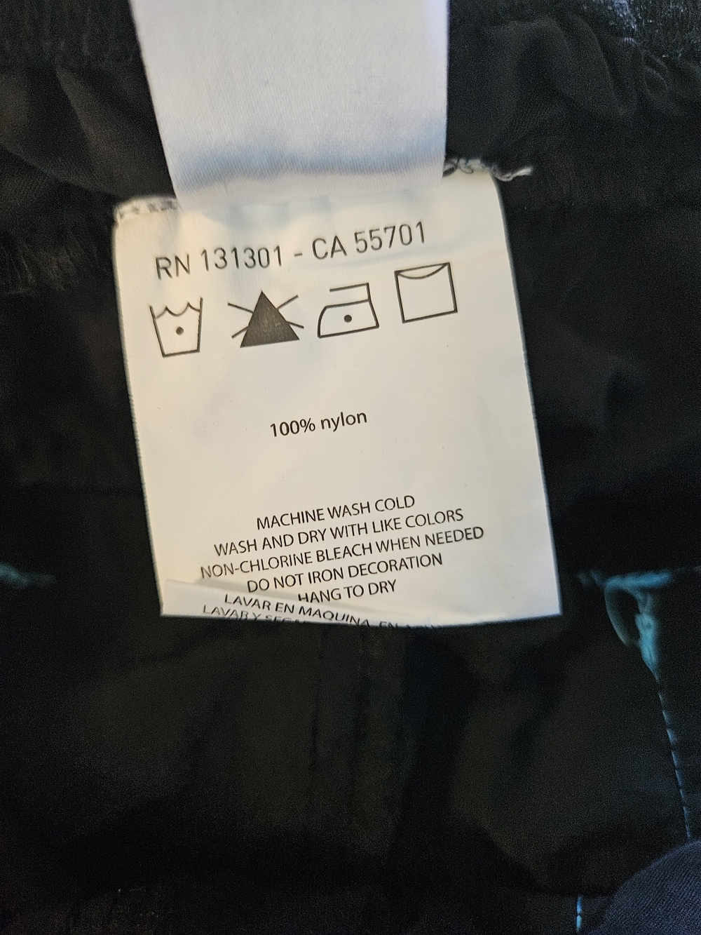 Zumba Fitness Men's Black Zip It Convertible Cargo Pants With Teal Embroidery - Picture 10 of 14